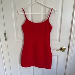 NBD Vibrant Red Strappy Dress